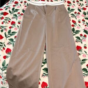 Forever 21 Beige Wide-Leg Pants